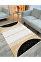 Cotton Series Wicker Look Black and White Modern Pattern Decorative Woven Base Rug - 2