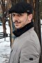Black Cap Sports Cap Stamp Fabric Italian Cut Cap Elastic Hat - 4