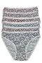 Women's 6-Piece Cotton Lycra Printed Towel Panties Set 2246181 - 2