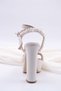 İsabella Platform Heeled Bead Detailed Pearl White Women's Shoes - 4