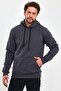 Men's Oversize Hooded Hoodie Sweatshirt - 3 Thread Kangaroo Pocket - 3