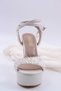 İsabella Platform Heeled Bead Detailed Pearl White Women's Shoes - 2