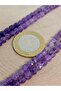 Bracelet Size Amethyst Stone Cube Shaped Faceted Cut Half Strand 5mm (45314) (18CM LONG) - 2