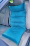 Blue color breathable car seat back cushion lumbar support sitting cushion orthopedic cushion - 5