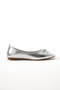 Daily Bow-Knot Ballet Flats Women's Shoes Silver - 2