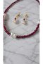 Mother's Day Special Gift Crystal Bead Necklace and Earring Set - 2