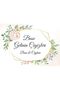 10 Pieces A4 Printed White Rose Themed Gold Dowry Parcel Stickers