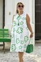 Jopone Sleeveless Linen Dress with Lining, Lace Detail at the Collar, Medium Size, Large Size, Thin Linen Dress