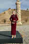 Orkide Abiye - Bordo - 7
