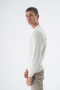 Men's Bone Crew Neck Linx Diamond Patterned Wool Knitwear Knitted Sweater Trist-5332 - 6