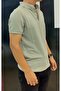 Güncüoğlu Self-Patterned Slim Fit Men's Sports T-Shirt with Buttoned Collar - 2
