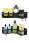 Bathroom Corner Adhesive Bathroom Shelf, 2-Piece Bathroom Organizer, Shower Shelf Organizer Shampoo Holder, Plastic - 4