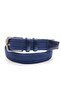 Elastic Knit Stretchy Unisex Belt with Genuine Leather Details