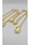 Set of 6 Gold Teaspoon Japanese Rose - 2