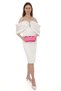 Fuchsia Color Satin Fabric Flower Motif Stone Hand and Strap Evening Dress Portfolio Clutch Evening Bag - 6