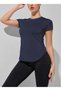 Ghassy Co. Women's Dry Fit Running Yoga Quick Dry Moisture Absorbing Airable Sports T-Shirt with Mesh on the Sides