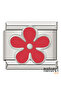 Italian Stainless Steel 9mm Flower Charm - 2