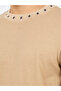 Hashtag Minimal Printed Neck Interlock Regular Fit T-shirt - 3