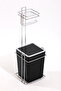 Trash Can Toilet Paper Holder and Trash Bin Black - 3