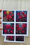 8Pcs Stained Glass Red Rose Sticker Set Bullet Journal Laptop Thermos Colored Glass Square Sticker - 4