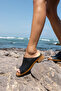 Croci̇c Women's Black Genuine Leather Slippers - 3