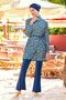 Stretch Fabric Full Covered Hijab Swimsuit Zarah 4512 Light Navy Blue