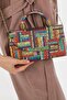 Mix Color Color Patterned Evening Dress Women Bag Handheld and Long Strap Use