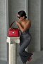 Genuine Leather Handbag and Crossbody Bag Oxnova Model Red Color - 7