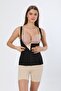 Women's Black Waist Training Latex Corset