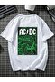 للجنسين طباعة Acdcgreen المعتاد التي شيرت