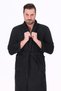 Soft Line 100% Cotton Shalyaka Anthracite Color (L-XL-2XL-3XL-4XL) Large / Large Size Bathrobe - 2
