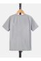 Unisex Relaxed Fit Cotton Printed Grey Kids t-shirt - 2
