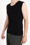 Men's Sleeveless Black Single Top Wool Underwear| Thermal Effect Wool Athlete