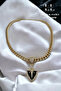 Women's Black Triangle Zircon Stone Çağla Şikel North Star Necklace 002 - 6