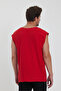 V-Neck Dirty Cut Detailed Pocketed Zero Sleeve T-Shirt Comfortable Cut - 8