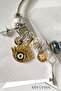 Eye Detailed Zircon Stone Charm Bracelet - 3