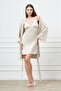 Micro Combed Cotton Fabric - Nightgown and Dressing Set
