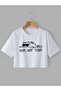 Printed Crop Tshirt