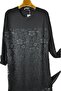 Sandy Combed Cotton Fabric Chiffon Lace Evening Dress Tunic - 5