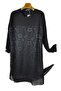 Sandy Combed Cotton Fabric Chiffon Lace Evening Dress Tunic - 4