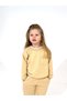 Beige Oversize Three Thread Seasonal Children's Tracksuit Set (WITHOUT CHARDS)