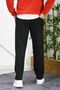 Men's Relaxed Fit Pique Fabric Trousers - 6