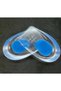 Heel Spur Insoles Orthopedic Silicone Heels Hidden Gel Cushion Heel Silicone Transparent Blue Men - 5