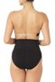 Women's Black Low Waist Double Slip Panties Corset - 2