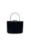 Black Plated Shiny Women's Evening Dress Bag