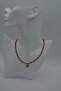 Coral Stone Snowflake Ladies Natural Stone Necklace - 8