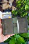 Smokey Genuine Leather Mechanism Drawstring Crazy Green Card Holder Wallet - 6