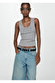 Metal Gray Women's Blouse 57983804 - 8
