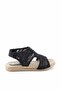 Black Knitted Women's Sandals K05682020316 - 2