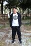 3-piece set zipper hooded Tracksuit Set and T-shirt with brooklyn print - 6